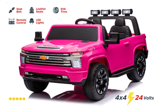 24V 4x4 Chevrolet Silverado 2 Seater Ride on Truck