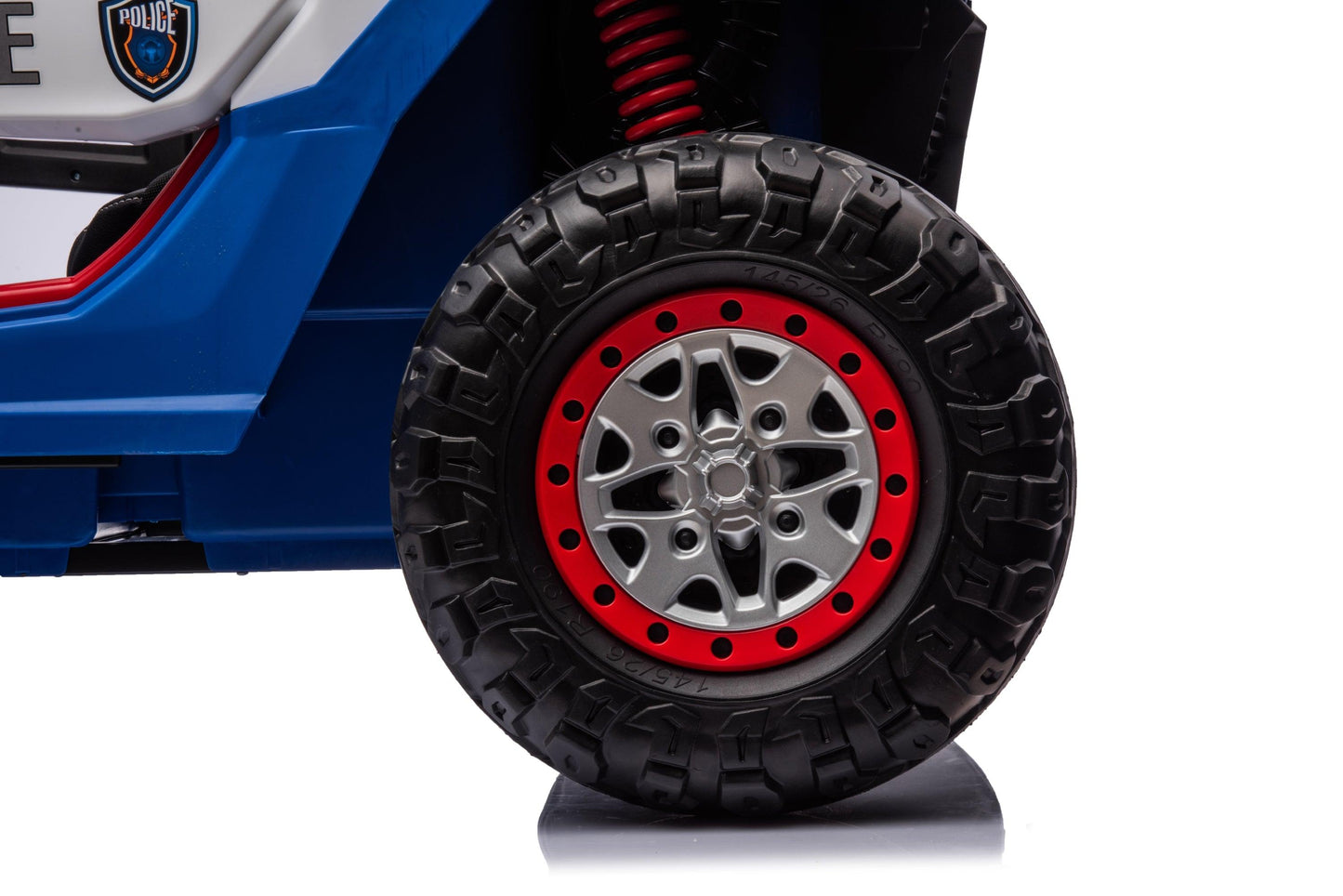 24V Freddo Storm Police UTV 2-Seater for Kids with Lights & Sirens for Action-Packed Adventures