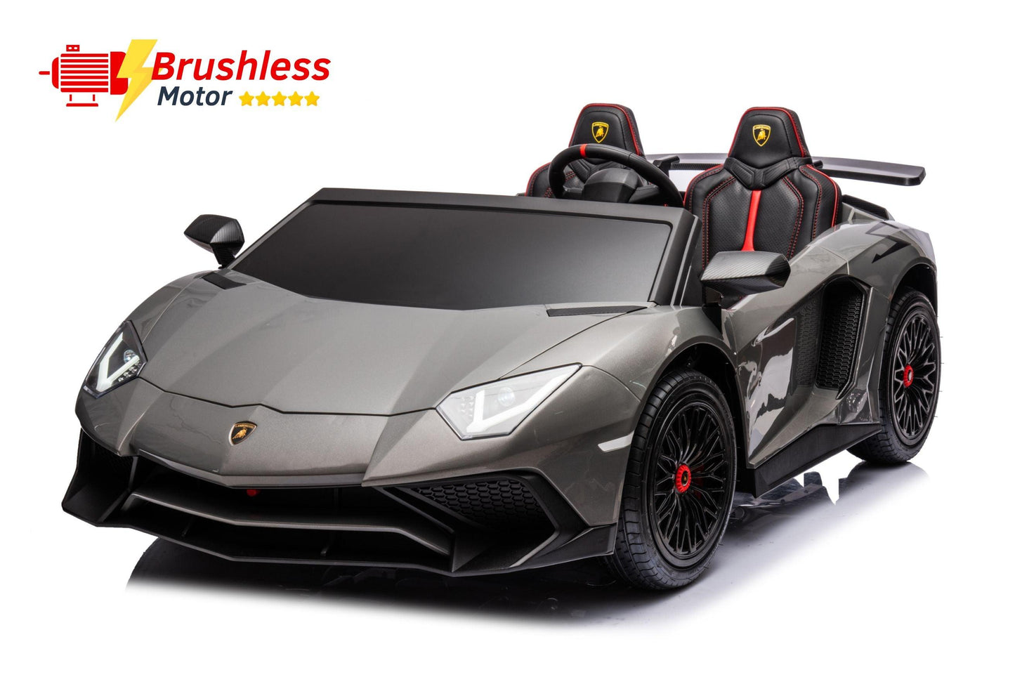 24V Lamborghini Aventador 2 Seater Ride On Car for Kids: Advanced Brushless Motor & Differential for High-Octane Fun