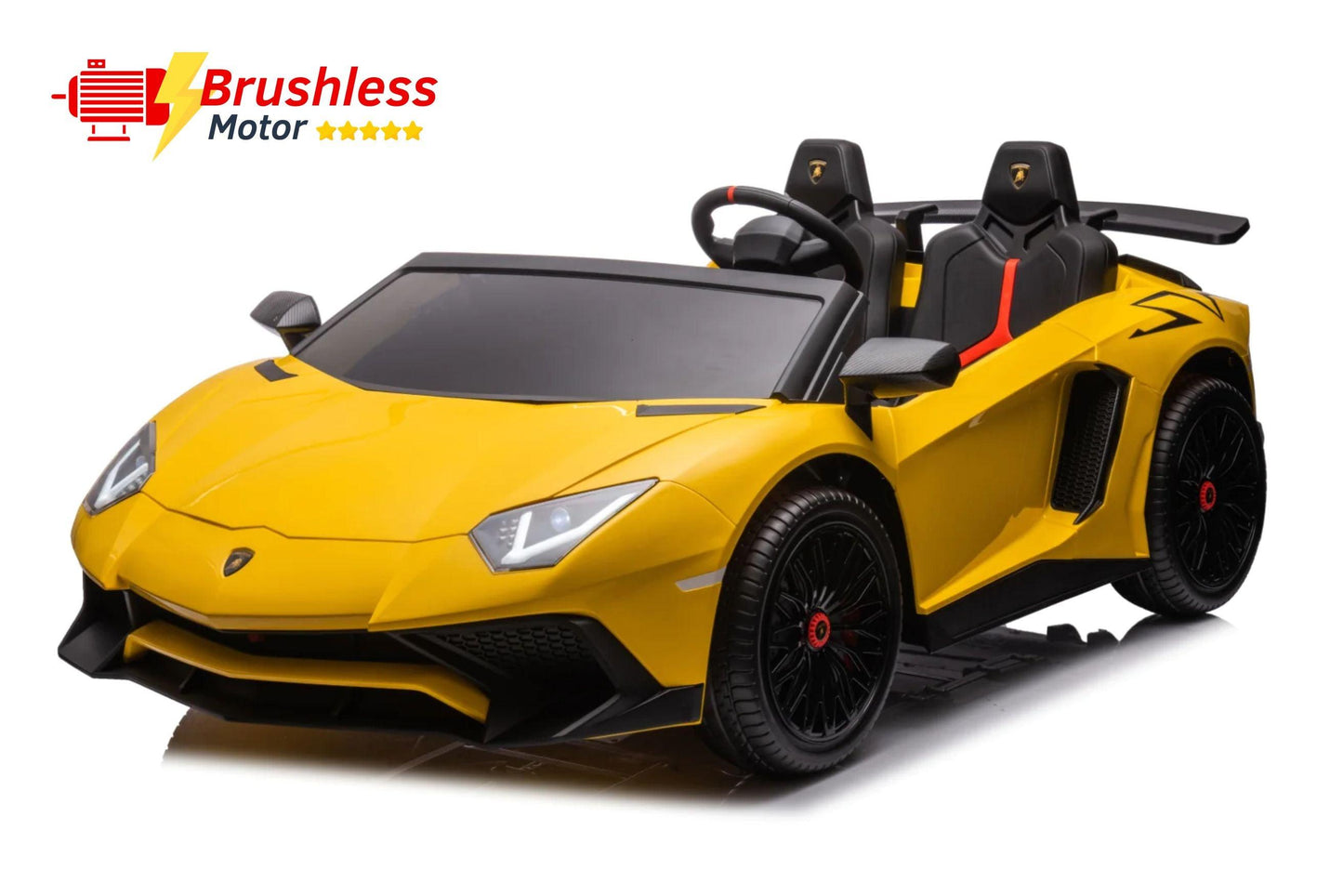 24V Lamborghini Aventador 2 Seater Ride On Car for Kids: Advanced Brushless Motor & Differential for High-Octane Fun