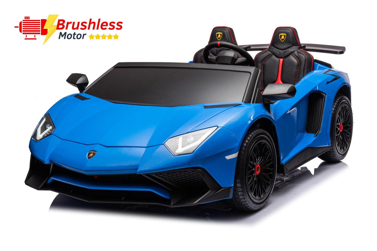 24V Lamborghini Aventador 2 Seater Ride On Car for Kids: Advanced Brushless Motor & Differential for High-Octane Fun