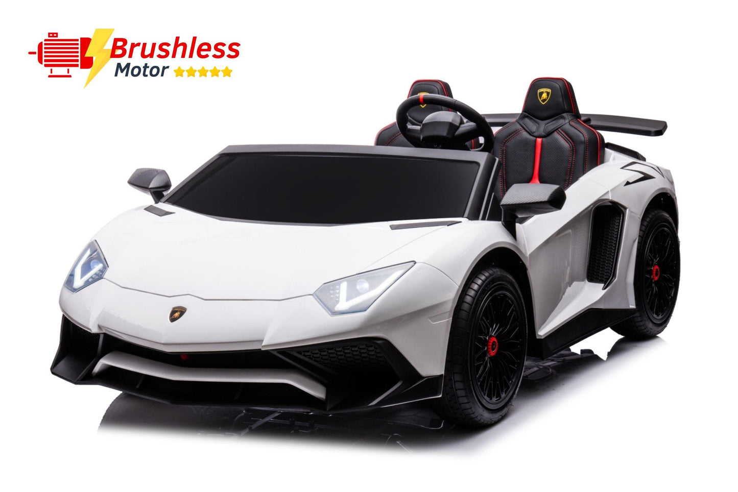 24V Lamborghini Aventador 2 Seater Ride On Car for Kids: Advanced Brushless Motor & Differential for High-Octane Fun