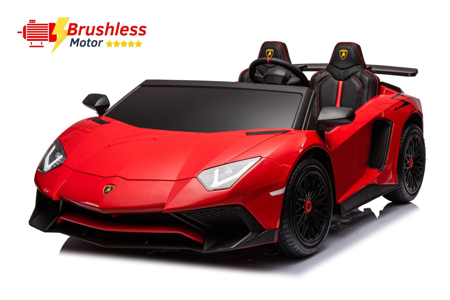 24V Lamborghini Aventador 2 Seater Ride On Car for Kids: Advanced Brushless Motor & Differential for High-Octane Fun