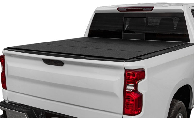 Access LOMAX Folding Hard Cover 19+ Chevy/GMC Full Size 1500 5ft 8in (w/ CarbonPro) Black Urethane