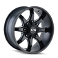 ION Type 181 20x12 / 6x135 BP / -44mm Offset / 106mm Hub Satin Black/Milled Spokes Wheel